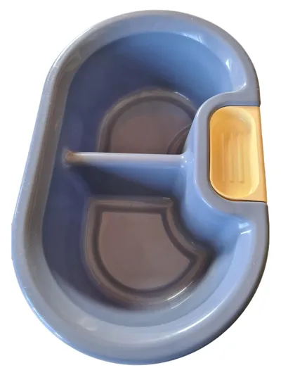 Lockweiler Baby Waschschüssel Blau mit Seifenablage Kunststoff