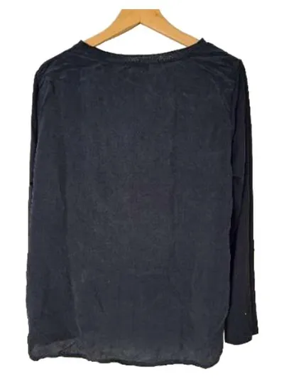 BRAX Feel Good Damen Langarm Shirt Bluse Gr. 40/L Blau Cupro