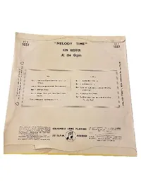 Ken Griffin Melody Time at the Organ Columbia Vinyl LP 33 RPM 2