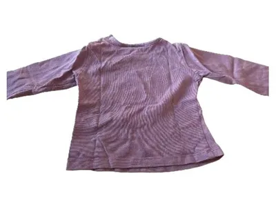 MEXX Langarmshirt Mädchen Gr. 68 Lila Blumen Print Baby Shirt
