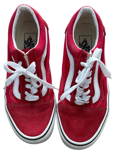 Vans Old Skool Sneaker low Damen Gr. 38.5 Rot Streetwear Schuhe