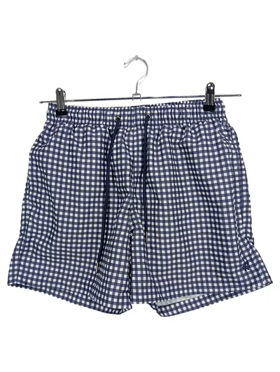 MCNEAL Badeshorts Herren Gr. 46/S Blau Kariert Casual Sportlich
