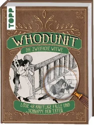 Frech Whodunit Rätselspiel Die Zweifache Witwe Krimi Detektiv Buch TOPP
