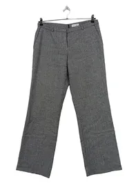 Comma Stoffhose Damen Grau Fischgrät Business Klassisch Gr. 40 L31 1