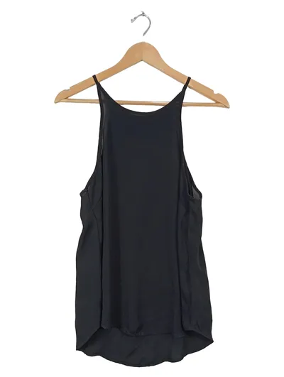 Cotton On Damen Trägertop Schwarz Gr. S Basic Tanktop ärmellos