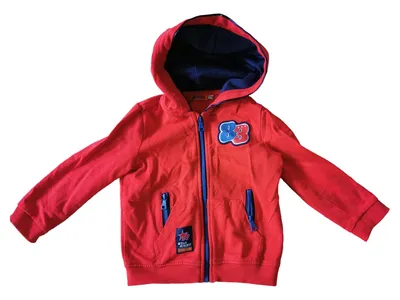 Original Marines Jungen Sweatjacke Kapuzenpullover Gr. 80 (12 Monate) Rot