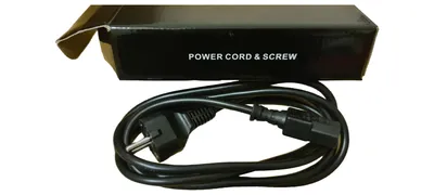 KING-CORD Netzkabel KG-003 Stromkabel Schwarz PC Monitor Drucker