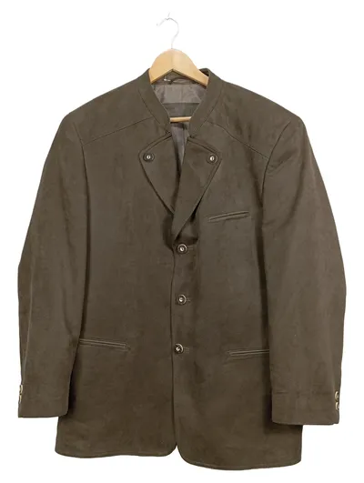 Alcaretta Herren Trachtenjacke Oliv Gr. 52 traditionell Polyester Freizeit