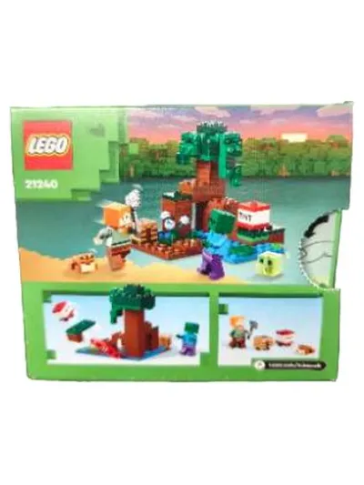 LEGO Minecraft 21240 Das Sumpfabenteuer Spielfiguren-Set ab 7 Jahre