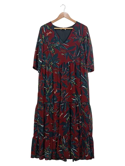 Grace & Mila Damen Freizeitkleid 38/M Mehrfarbig Florales Muster