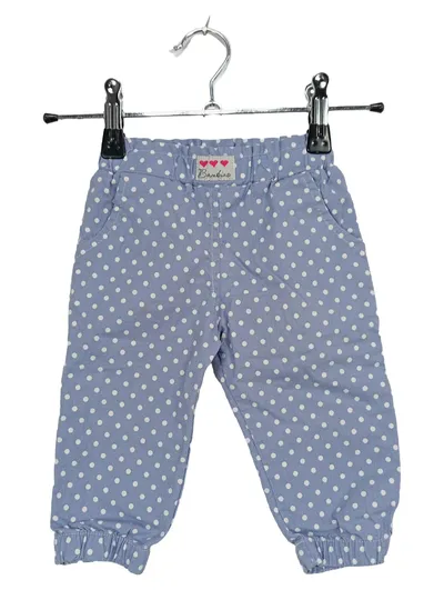 Bambino Jogginghose Gr. 74 Blau Gepunktet Mädchen Baby Hose