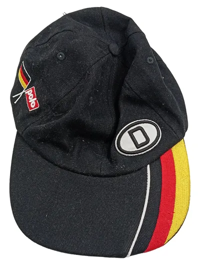 POLO Motorrad Cap Deutschland Flagge Schwarz Motorsport Baseballmütze