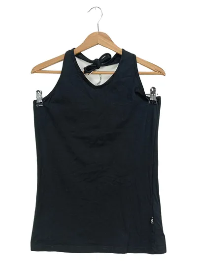 EMP Damen Top Ärmellos Schwarz Gr. 40/L Logo Print Freizeit Casual