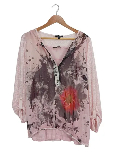Armèlle Damen Bluse Rosa Gr. 38 Modern Polyester Oberteil