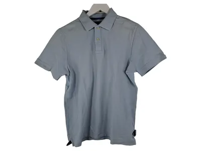Mc Earl Herren Poloshirt Gr. M/50 Hellblau Cotton Piqué Kurzarm