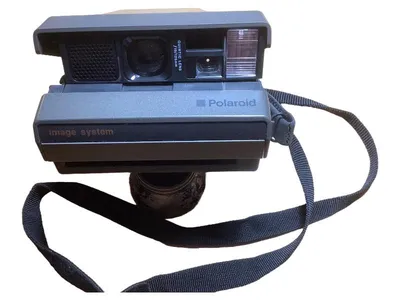 Polaroid Image System Sofortbildkamera Grau Vintage
