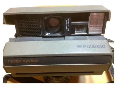 Polaroid Image System Sofortbildkamera Grau Vintage
