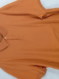 Charles Tyrwhitt Herren Poloshirt Orange Wolle Gr. 3XL Kurzarm 3