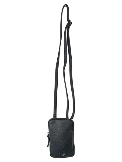 CAS8 Handytasche Damen Schwarz Praktisch Umhängetasche