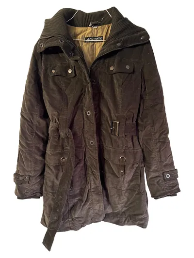 AUTHENTIC CLOTHING COMPANY Steppjacke Damen Braun Gr. S Kapuze Freizeit
