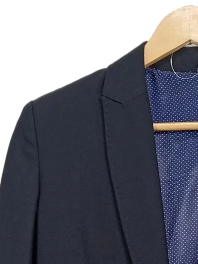 Selen Sellini Blazer Damen Blau Gr. 40 Business Jacke Büro Langarm Polyester