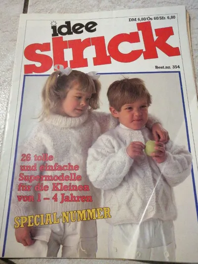 Idee Strick Special Nummer Zeitschrift Kindermode Strickmodelle 1-4 Jahre DIY