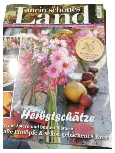 Mein schönes Land Zeitschrift Sep/Okt 2012 Natur Herbst Gartengestaltung Kräuter