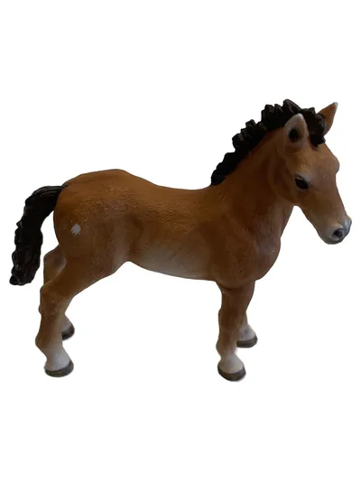 Schleich Fohlen Spielfigur Pferd Braun Spielzeugfigur Kinder