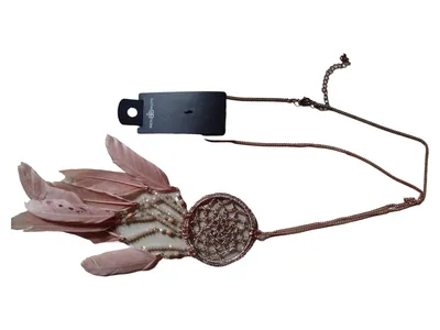 BIJOU BRIGITTE Halskette mit Anhänger Traumfänger Damen Mehrfarbig 40cm Kette