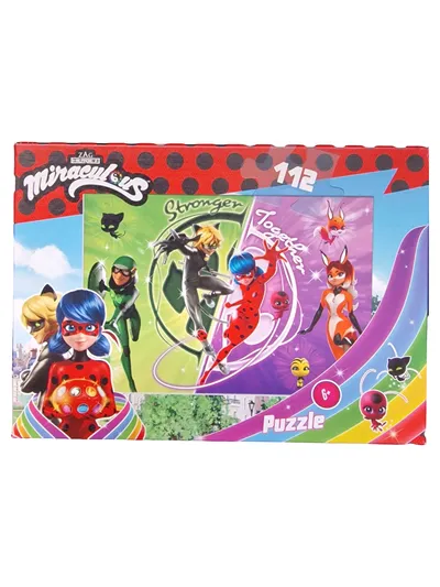 Miraculous Ladybug Puzzle 112 Teile Stronger Together ab 6 Jahre
