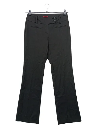 S.OLIVER Damen Stoffhose Business Hose Gr. W28/36/S Schwarz Gestreift Klassisch