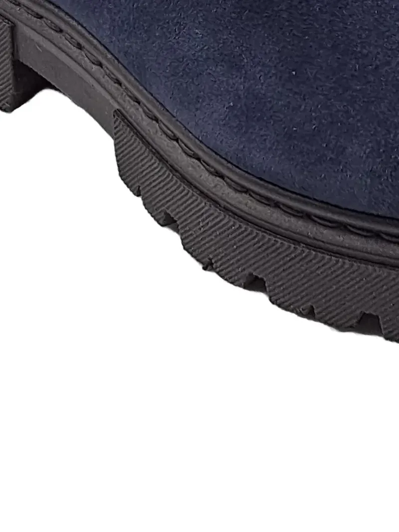 5th Avenue Chelsea Boots Damen Gr. 37 Wildleder Blau Stiefelette 6