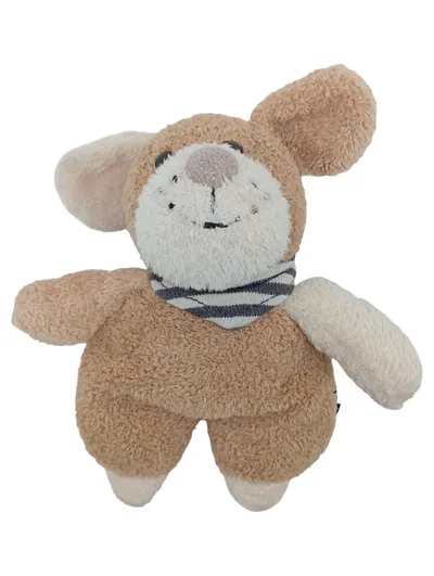 STERNTALER Baby Rassel Maus Beige Charmant Plüschtier Greifling