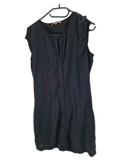 mint&berry Freizeitkleid Damen Gr. 38/M Schwarz Casual Viskose