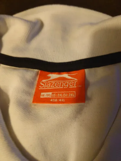 Slazenger Herren Poloshirt Weiß Gr. 3XL Sportlich Kurzarm Logo