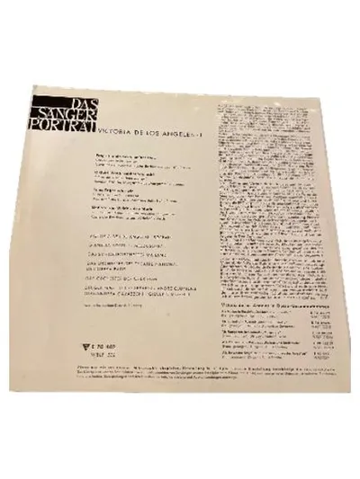 Victoria de los Angeles - Das Sänger Portrait I Vinyl LP Electrola Oper Klassik