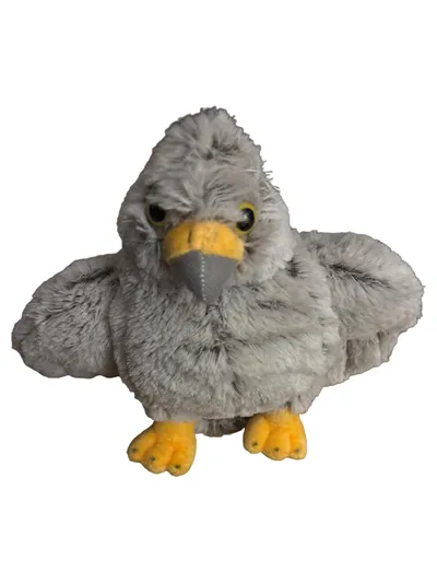 Cornelissen Stofftier Falke Vogel Plüschtier Grau Größe M