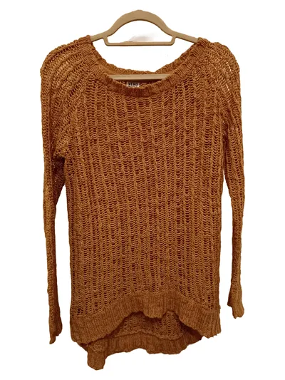 VERO MODA Damen Strickpullover Braun XS Lochmuster Casual