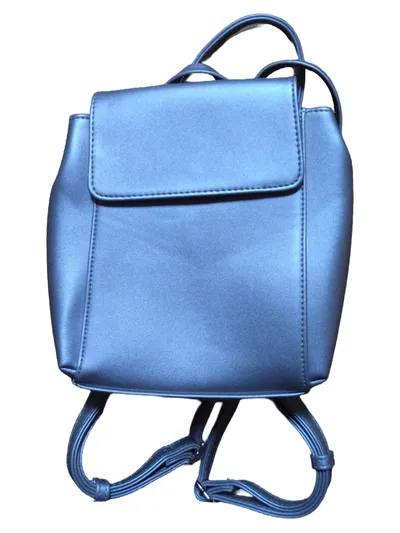 ORSAY Damen Rucksack Klein Silber Polyurethan Casual Reißverschluss
