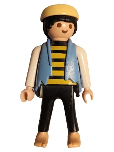 Playmobil Pirat mit gelber Mütze Spielfigur gestreiftes Shirt Weste