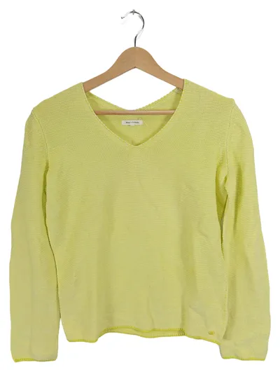 Marc O'Polo Pullover Damen V-Ausschnitt Langarm Gelb Gr. XS 34