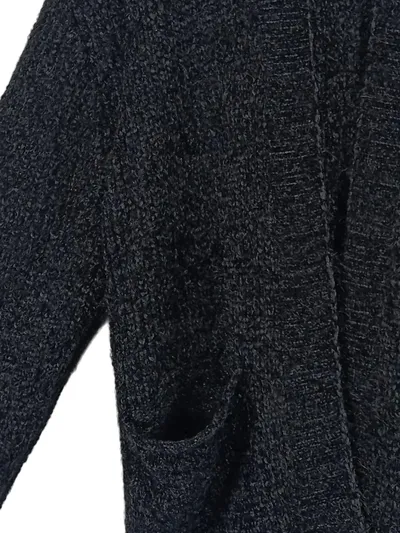 Cartoon Damen Strickjacke Grau Meliert Gr. 44 Langarm Casual Cardigan