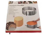 CASA ROYALE Tortenboden-Schneidhilfe Edelstahl Tortenheber Backen Silber 1