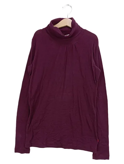 BOSS ORANGE Damen Pullover Rollkragen Lila Einheitsgröße Casual Rippstrick