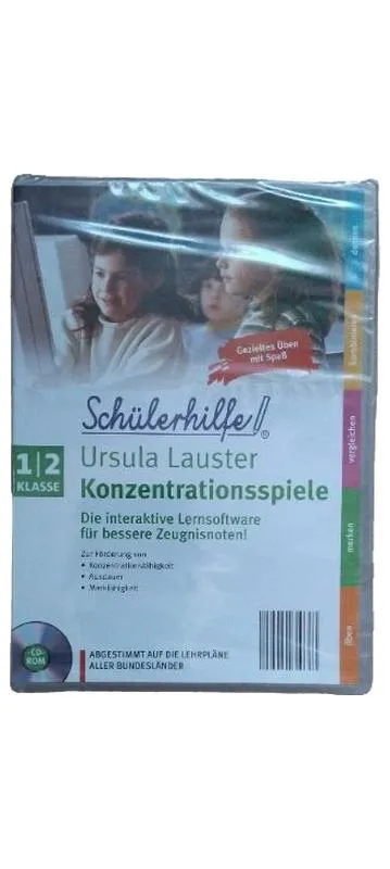 Schülerhilfe Konzentrationsspiele Klasse 1/2 CD-ROM Lernsoftware Ursula Lauster