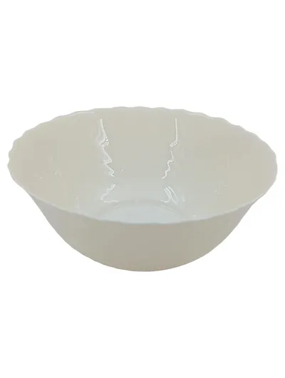 ARCOPAL Servierschüssel Weiß Glas 24 cm Salatschüssel Obstschale