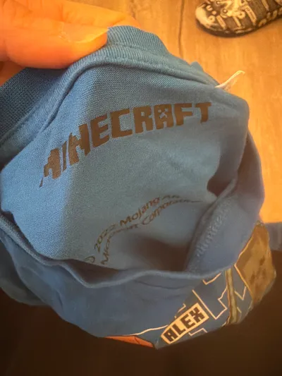 Minecraft Langarmshirt Kinder Gr. 146 Blau Alex Steve Zombie Creeper