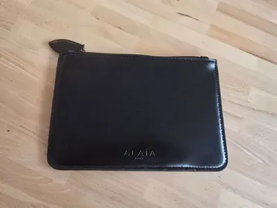 Alaïa Pochette Leder Clutch Damen Elegant Schwarz Klein