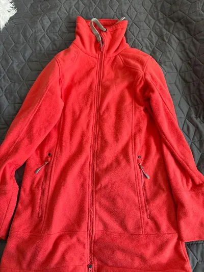 FIRST B Damen Fleecejacke Outdoor Jacke Gr. 38 Rot Sportlich