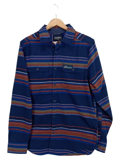 CRAGHOPPERS Herren Freizeithemd Outdoor Gestreift Mehrfarbig Gr. 48/S Casual